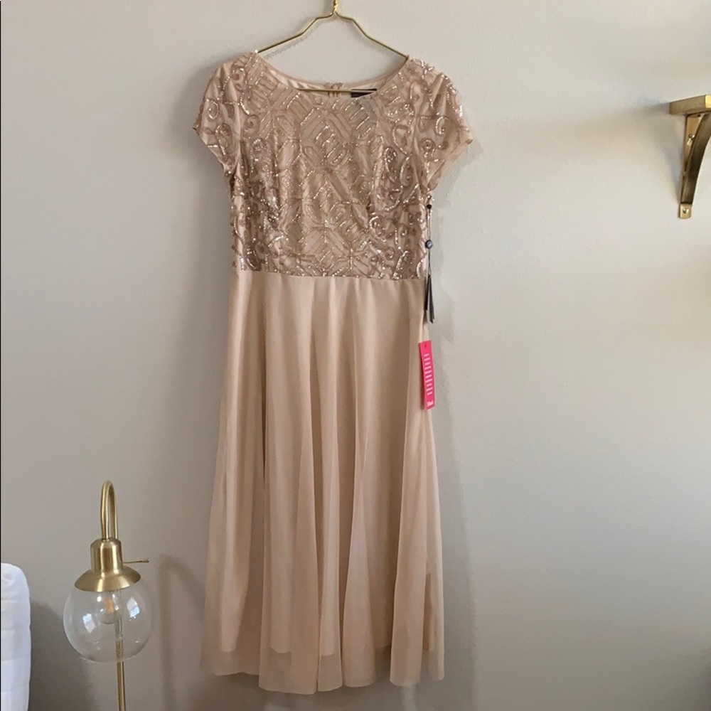 Adrianna Papell Taupe Dress